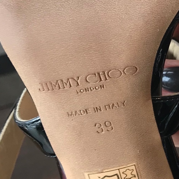 Jimmy Choo Patent Stiletto Sandals - Picture 5 of 7